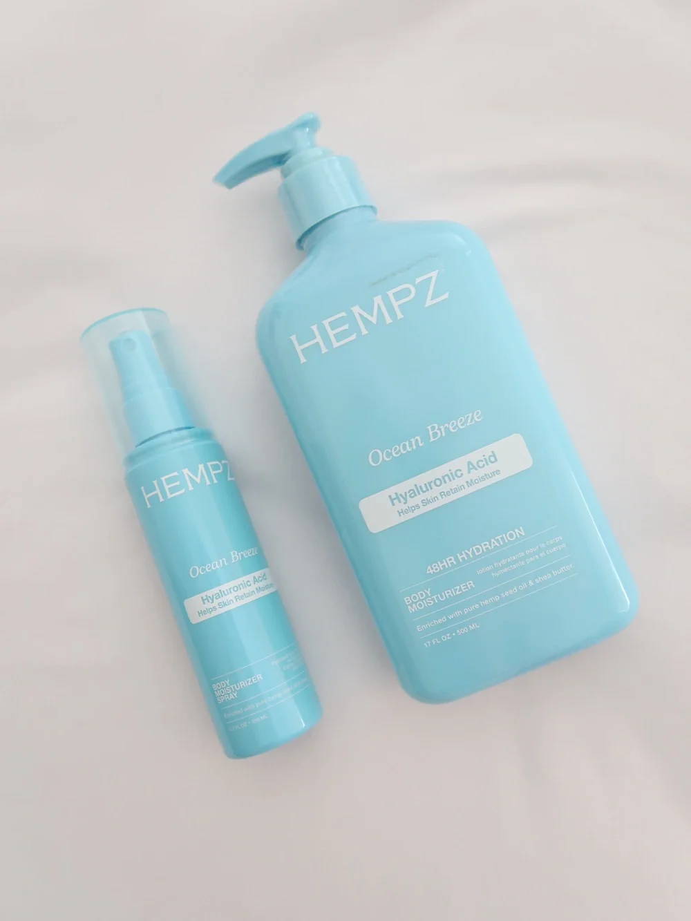 Hempz Ocean Breeze Hyaluronic Acid Body Moisturizer Set - Sky Blue